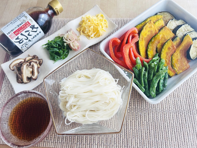 夏野菜の揚げびたし